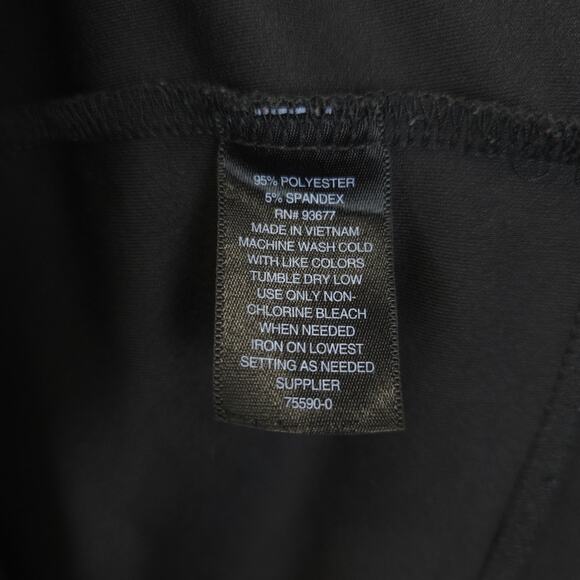 Worthington Shirt Womens Large Black Ruffle Sleeve Hem Stretch Pullover Top - Picture 10 of 10